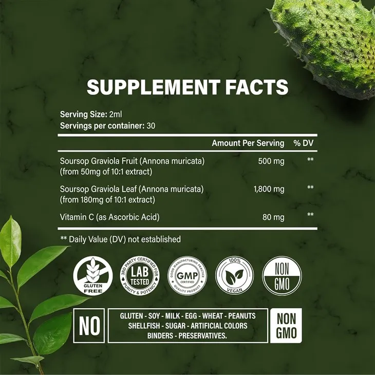 SOURSOP GRAVIOLA LIQUID DROPS 2